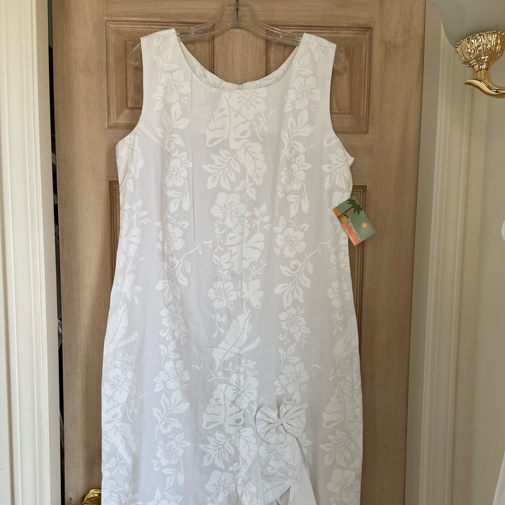 White Hawaiian Dress